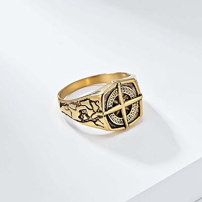 316L Surgical Stainless Steel Finger Rings for Men FS-WGFC20E-07-1