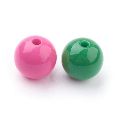 Opaque Acrylic Beads PAB706Y-1