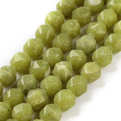 Natural Olive Jade Beads Strands G-NH0021-A17-01-1