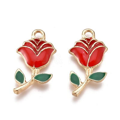 Alloy Enamel Pendants ENAM-I044-07B-1
