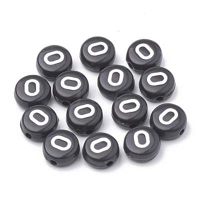Opaque Acrylic Beads SACR-N002-02O-1