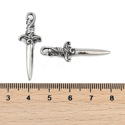316 Surgical Stainless Steel Pendants STAS-G349-13AS-1