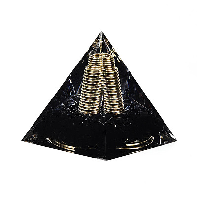 Orgonite Pyramid Resin Energy Generators DJEW-N003-07D-1