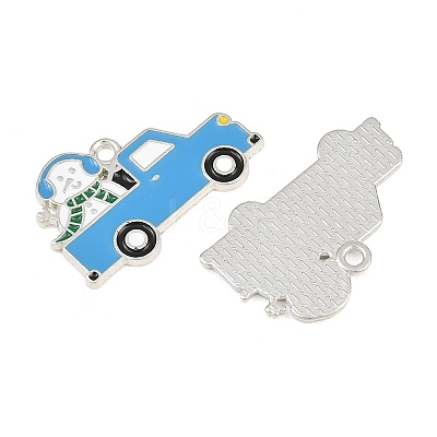 Rack Plating Alloy Enamel Pendants AL-CBA2B10-05P-01-1