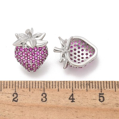 Brass Micro Pave Cubic Zirconia Stud Earrings EJEW-Q015-13P-01-1