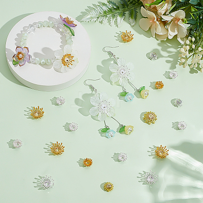 120Pcs 4 Styles Alloy Bead Caps FIND-PH0028-64-1