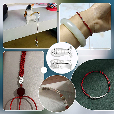 6Pcs 925 Sterling Silver Beads STER-PH0004-80-1