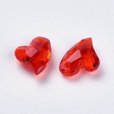 Transparent Acrylic Charms X-MACR-G055-11mm-03X-1
