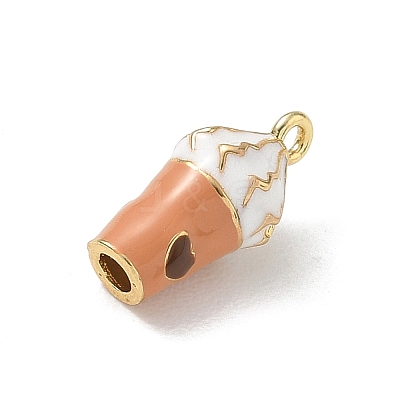Brass Enamel Pendants KK-CBA1717-02G-02-1