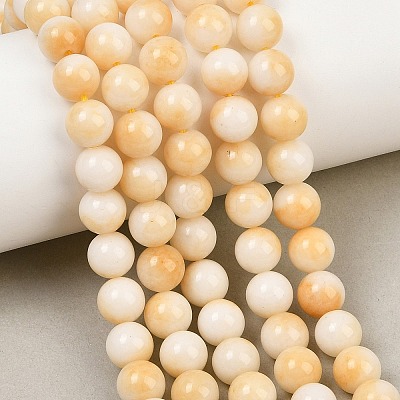 Dyed Natural White Jade Beads Strands GG-CBAD029-A01-8mm-1