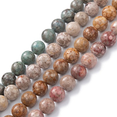 Natural Maifanite/Maifan Stone Beads Strands G-P451-01A-1