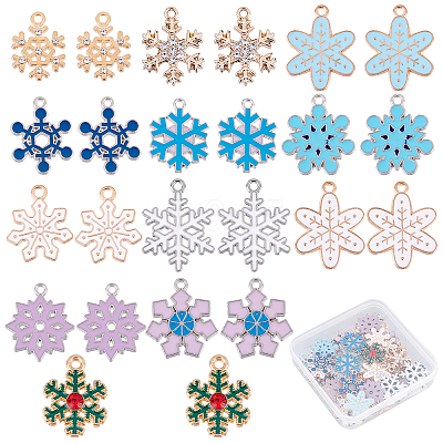 48Pcs 12 Style Alloy Pendants DIY-SC0018-90-1