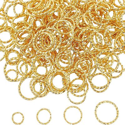 400Pcs 4 Style Iron Jump Rings IFIN-UN0001-05-1