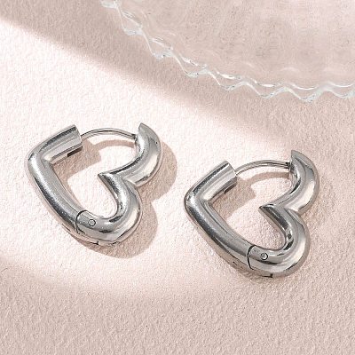 304 Stainless Steel Hoop Earrings SA-CBA46AF-26P-01-1