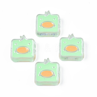 Transparent Acrylic Beads ACRC-S039-09B-1