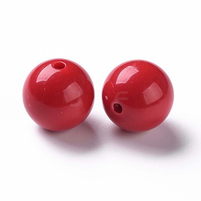 Opaque Acrylic Beads X-MACR-S370-C20mm-A14-1