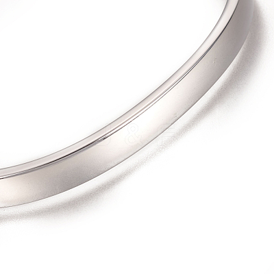 Tarnish Resistant 304 Stainless Steel Cuff Bangles STAS-I110-10-6mm-P-1