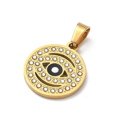 304 Stainless Steel Enamel Pendants STAS-H255-01D-G-1
