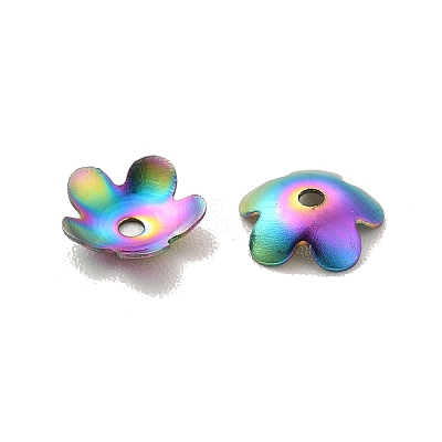 Ion Plating(IP) 304 Stainless Steel Bead Caps X-STAS-K113-01MC-1