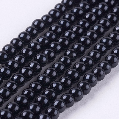 Eco-Friendly Dyed Glass Pearl Round Beads Strands LS-HY-A002-3mm-RB080-1