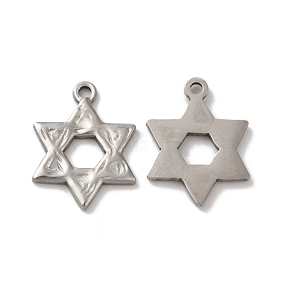 Non-Tarnish 304 Stainless Steel Pendants STAS-Q001-02P-1