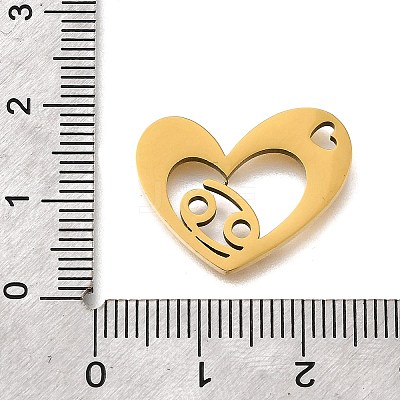 201 Stainless Steel Pendants STAS-A116-01G-04-1