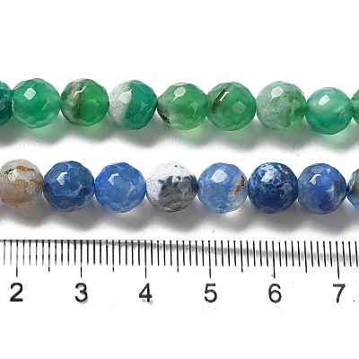 Natural Fire Crackle Agate Beads Strands G-D210-8mm-M1-1