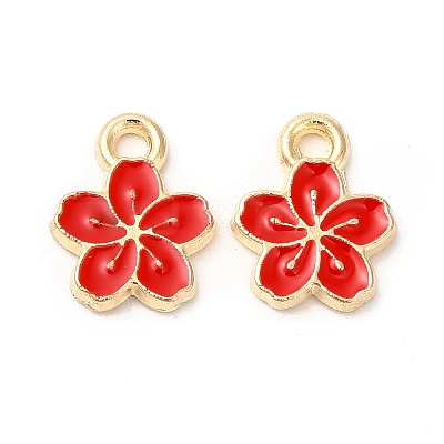 Alloy Enamel Charms ENAM-C005-34G-04-1