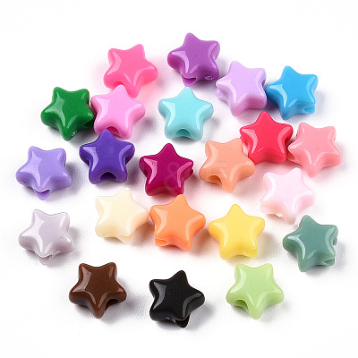 Opaque Acrylic Beads X-MACR-T047-01-01-1