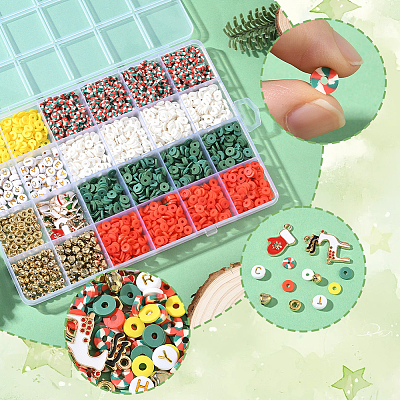 Christmas Theme DIY Jewelry Making Findings Kits DIY-SP0005-71-1
