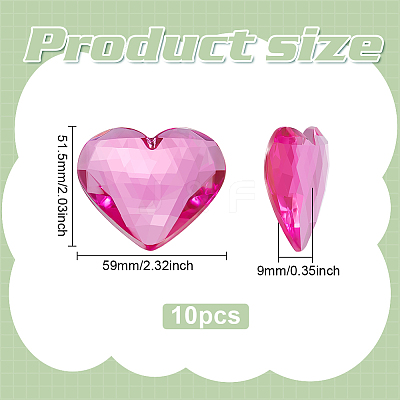 10Pcs Flat Back Acrylic Rhinestone Cabochons OACR-FG0001-22A-1