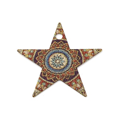 Geometric Alloy Sheet Printed Pendant Earrings Accessories LS-PALLOY-E139-01G-02-1