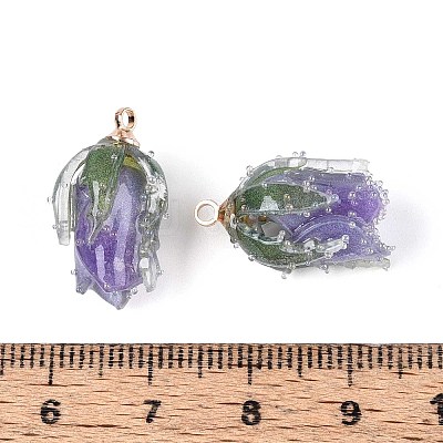 Transparent Acrylic Pendants SACR-T017-53A-1