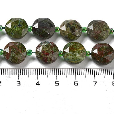 Natural Dragon Blood Jasper Beads Strands G-NH0004-007-1