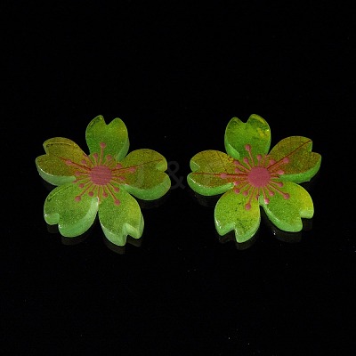 Luminous Resin Cabochons X-RESI-G030-01C-1