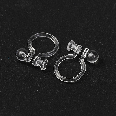 Plastic Clip-on Earring Findings KY-YW0001-46-1