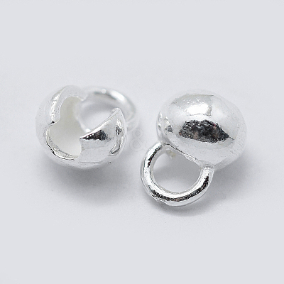 925 Sterling Silver Bead Tips Knot Covers STER-K171-48S-1