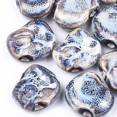 Handmade Porcelain Beads PORC-S498-34B-1