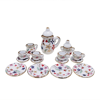 Mini Ceramic Tea Sets BOTT-PW0002-122B-1