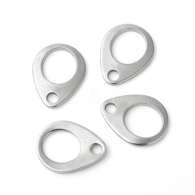 Non-Tarnish 201 Stainless Steel Chain Tabs X-STAS-F192-029P-1
