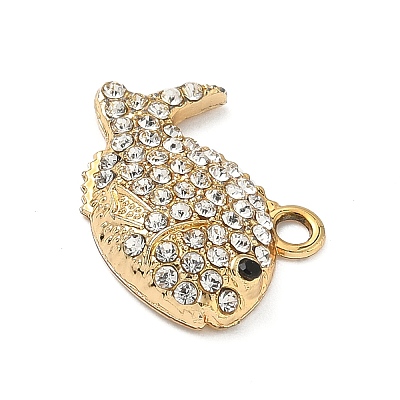 Alloy Rhinestone Pendants PALLOY-P313-12A-G-1