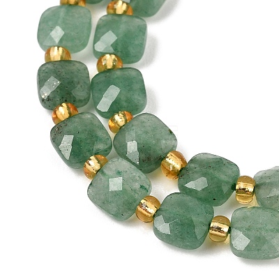 Natural Green Aventurine Beads Strands GG-CBA96AE-A08-6x6mm-1