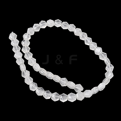 Natural Quartz Crystal Beads Strands G-G463-A13-8x9mm-1