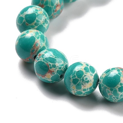 Synthetic Imperial Jasper Beads Strands G-E568-01B-02-1