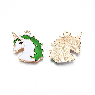 Alloy Enamel Pendants ENAM-S130-20C-1