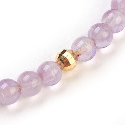 Natural Amethyst Stretch Bracelets BJEW-JB03797-03-1