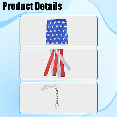 Independence Day Cloth Column Windsock Flag AJEW-WH20017-74A-1