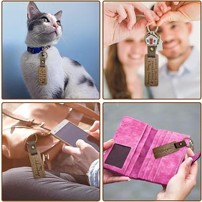 Walnut Wood Keychain KEYC-WH0044-009-1