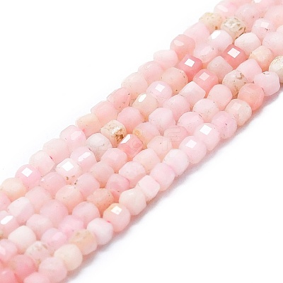 Natural Pink Opal Beads Strands G-P457-B01-29-1