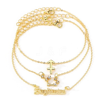 3Pcs Alloy Rhinestones Anklets LS-AJEW-S083-01G-01-1